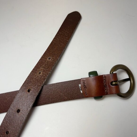 Levi's Womens 80 32 Larkspur Brown Leather Belt - Picture 5 of 8
